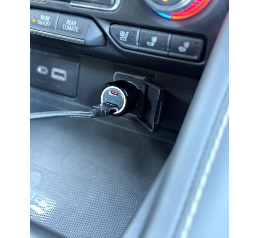 30W dubbele USB-C 12V autolader