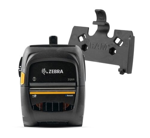 RAM Mount Quick Release Printer Holder for Zebra ZQ511 Series