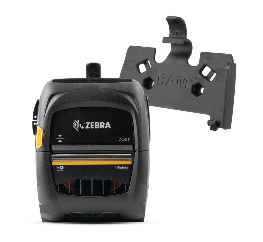 Printerhouder voor Zebra ZQ511 met medium Tough-Claw