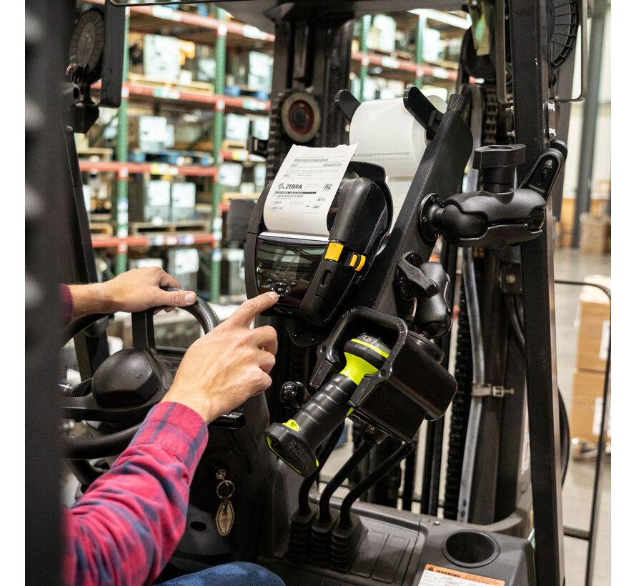 Printerhouder met papierinvoer voor Zebra ZQ630-serie