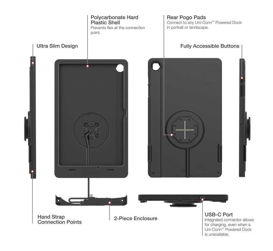 IntelliSkin® Thin-Case™ voor Samsung Tab A11+ (Pogo Pads aan achterkant)