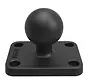 B-Kogel (25 mm) Aluminium Base Rechthoek 38 x 50 mm - RAM-B-202U-152