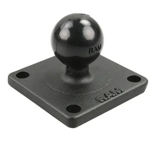 RAM Mount B-Kogel (25 mm) Aluminium Base Vierkant 51 x 51 mm - RAM-B-202U-22