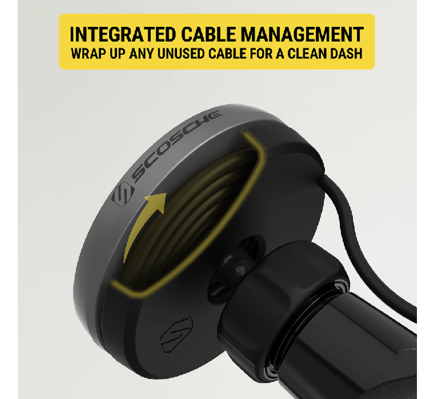 Proclip met Scosche MagicMount Elite Qi2 25w Magsafe oplader met swivel - Auto keuze