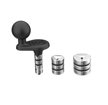 RAM Mount Motorfiets vorkpen wig kogel basis - 12-32mm gaten