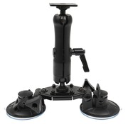 Brodit Dubbele zuignap base mount met 9" Pedestal Mount