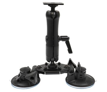 Brodit Dubbele zuignap base mount met 9" Pedestal Mount