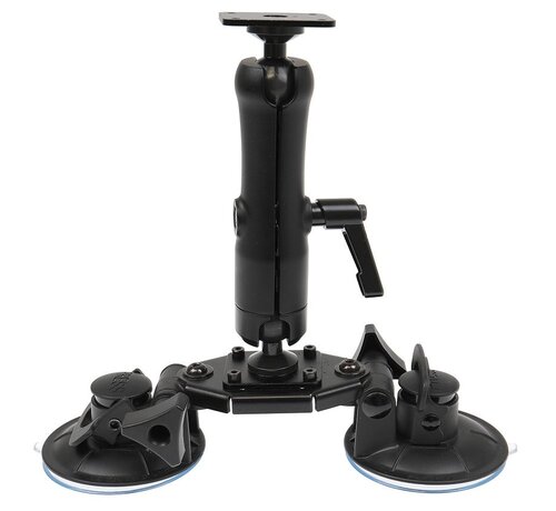 Brodit Dubbele zuignap base mount met 9" Pedestal Mount