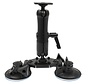 Dubbele zuignap base mount met 9" Pedestal Mount