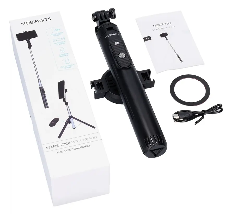 Mobiparts Selfie Stick met Tripod en MagSafe Telefoonhouder