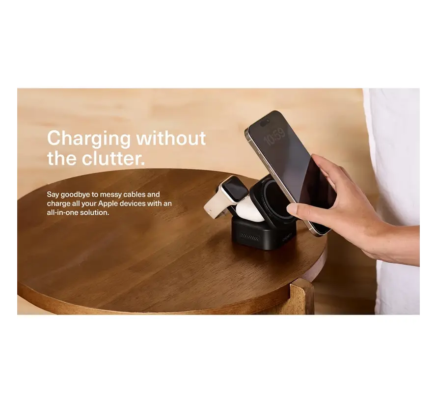 MagStand 3-in-1 Draadloze Oplader - Opvouwbaar
