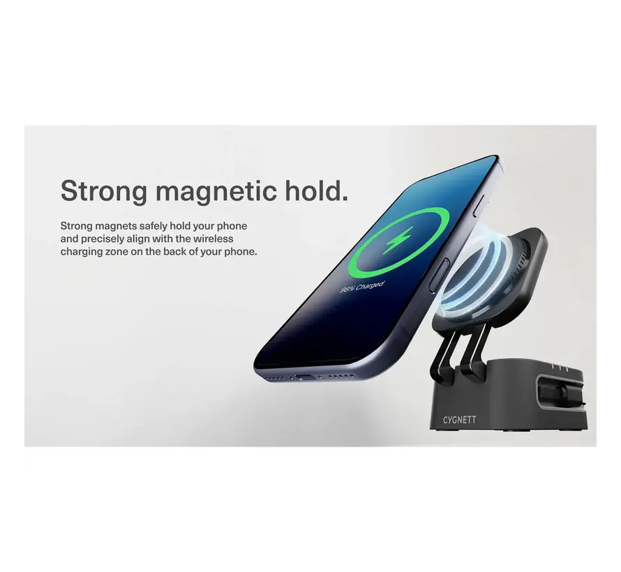 MagStand 3-in-1 Draadloze Oplader - Opvouwbaar