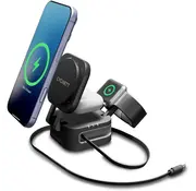 Cygnett MagStand 3-in-1 Draadloze Oplader - Opvouwbaar