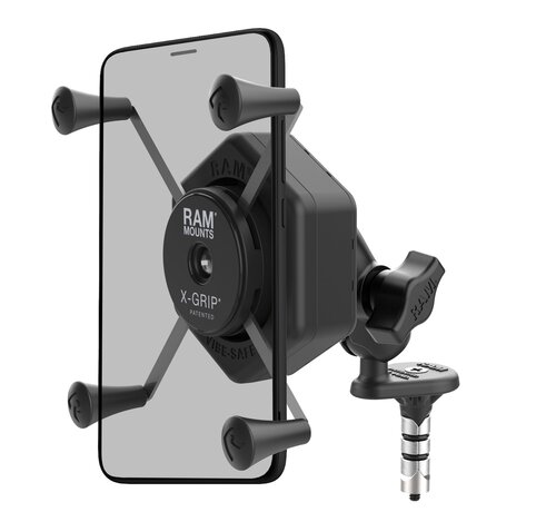 RAM Mount X-Grip grote telefoonhouder met Vibe-Safe™ & balhoofdpen-bevestiging