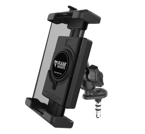 RAM Mount Quick-Grip Pro XL-telefoonhouder met balhoofdpen-bevestiging