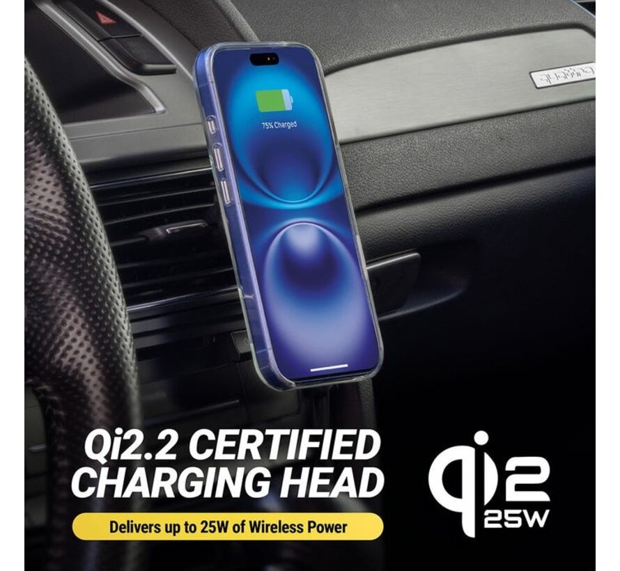 MagicMount™ 25W Qi2.2 Wireless Charge Pro Dash/Vent