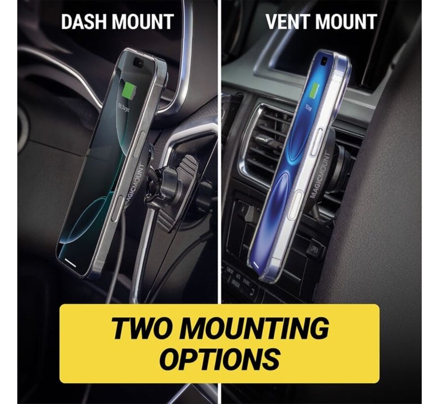 MagicMount™ 25W Qi2.2 Wireless Charge Pro Dash/Vent