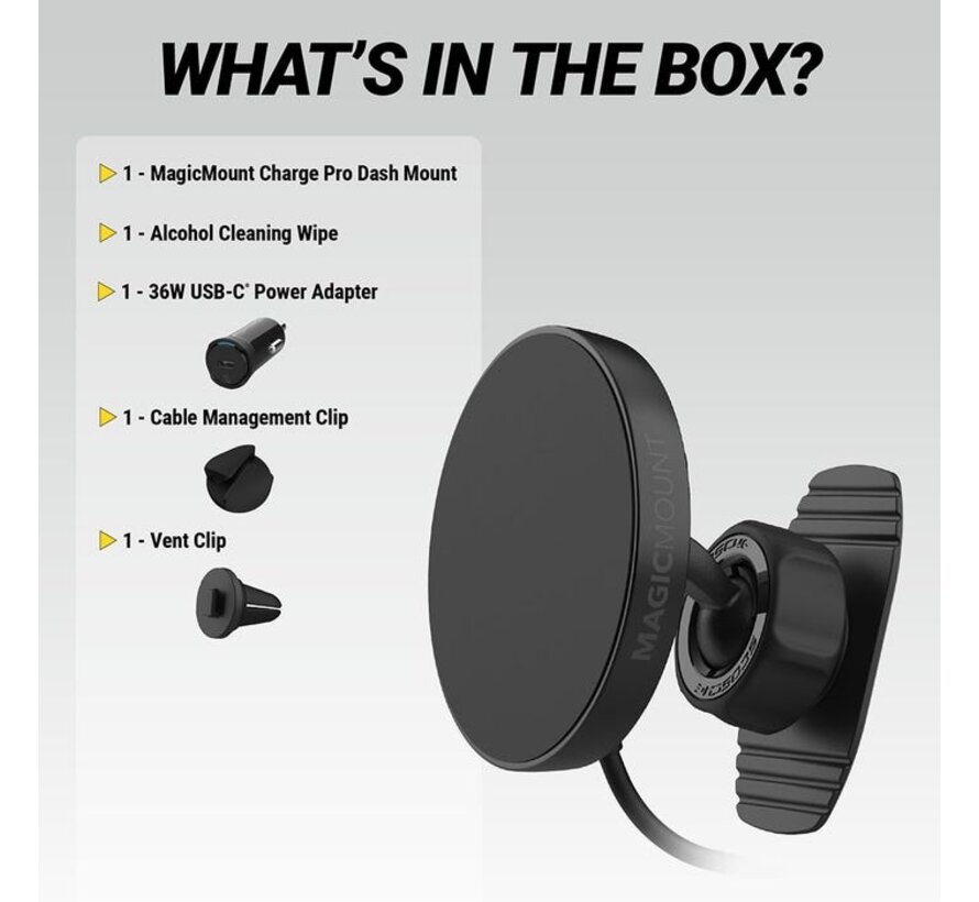 MagicMount™ 25W Qi2.2 Wireless Charge Pro Dash/Vent