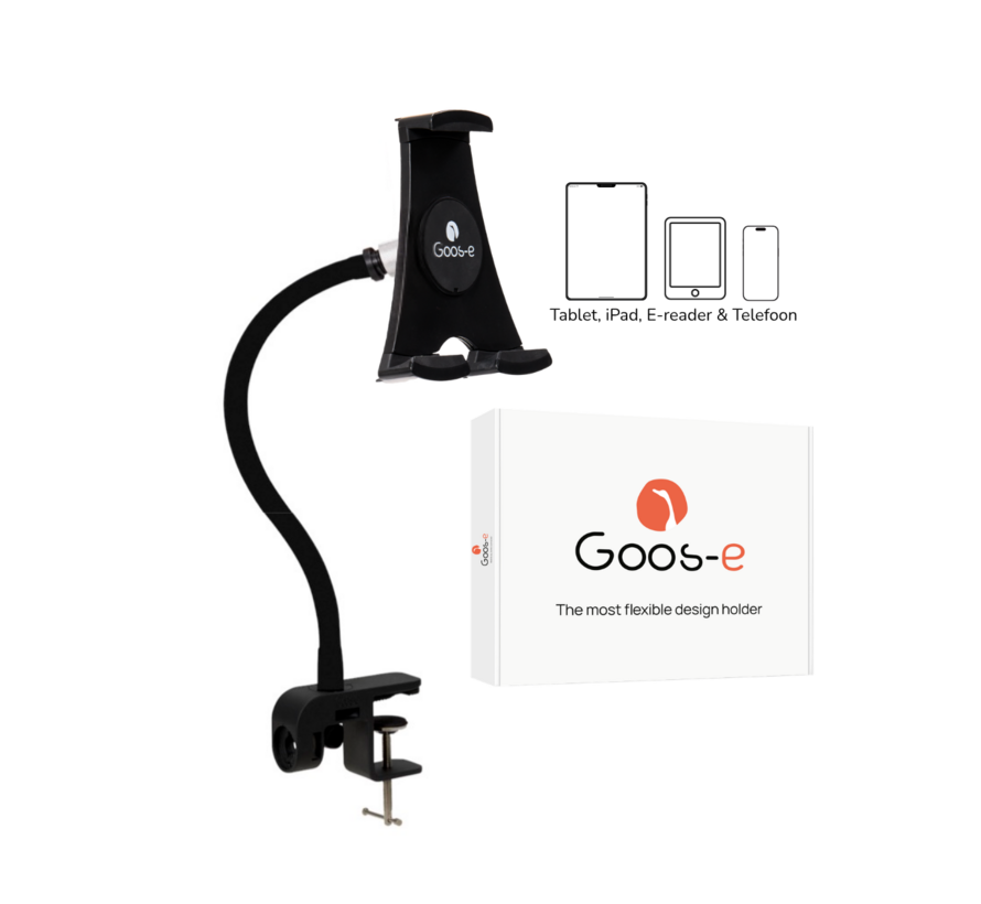 Tablet houder + Telefoonhouder PRO (2 in 1) met 55 cm hals