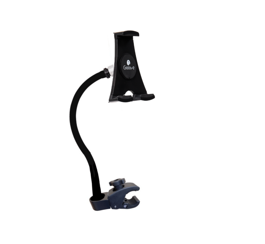 Tablet houder & Telefoonhouder PRO - buis pijpklem XL - hals 35/55 of 75 cm