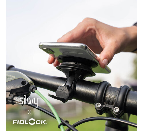 Silwy magnetische VACUUM-mobielhouder fiets