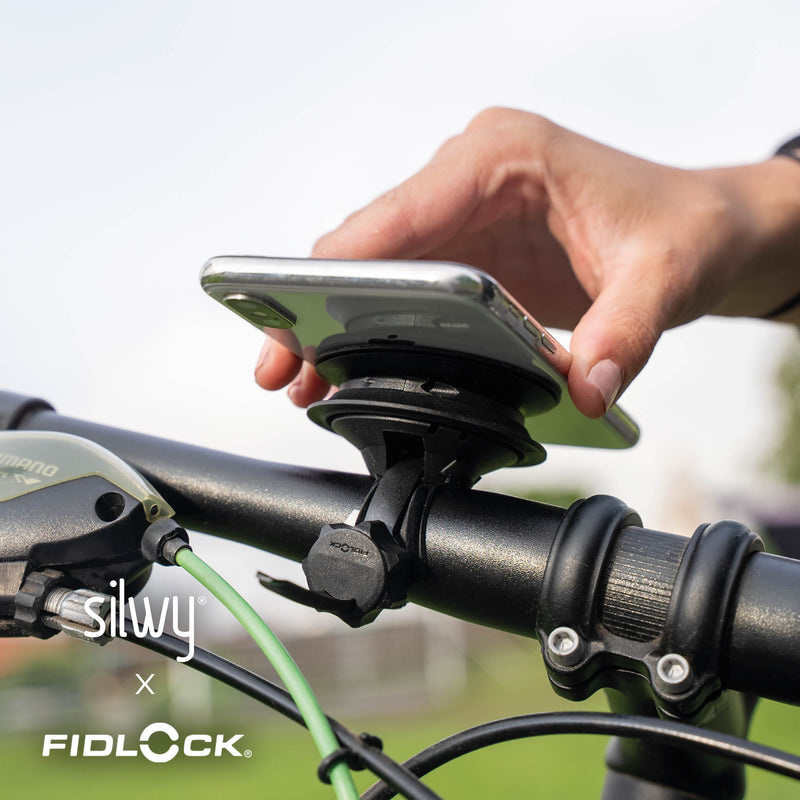 Silwy magnetische VACUUM-mobielhouder fiets