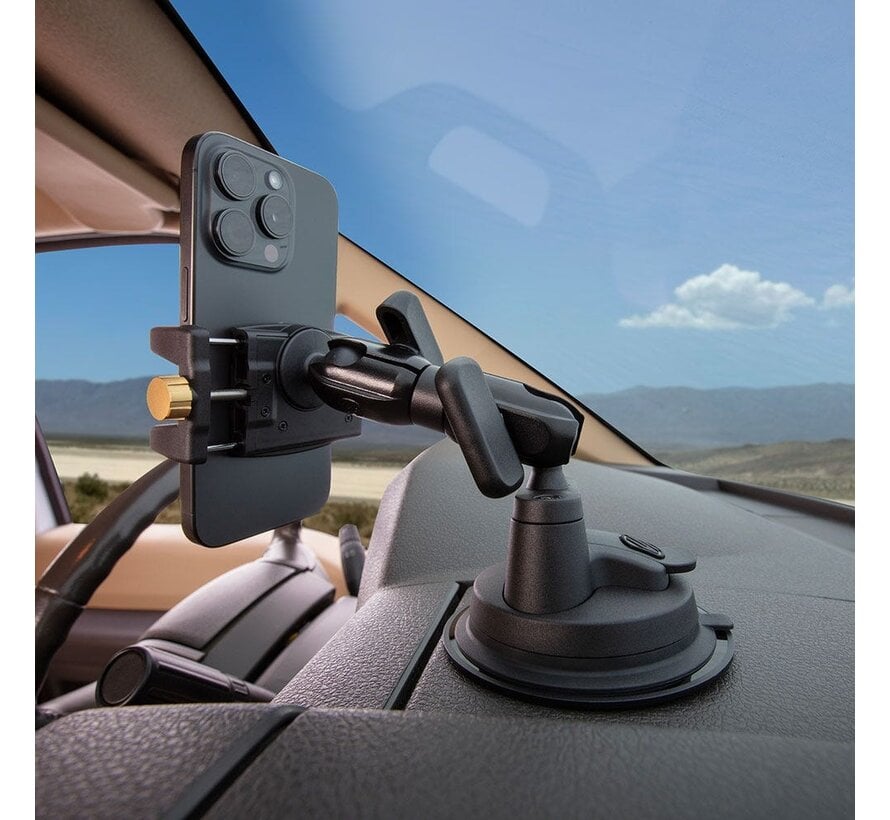 HDGrip Stevige universele telefoonhouder voor raam/dashboard