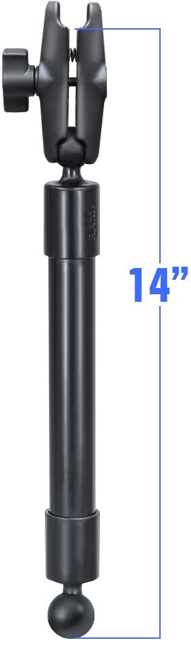 RAM Mount Verlengstuk 35 cm met B-Kogel en Socketarm - RAP-BB-230-14-201U