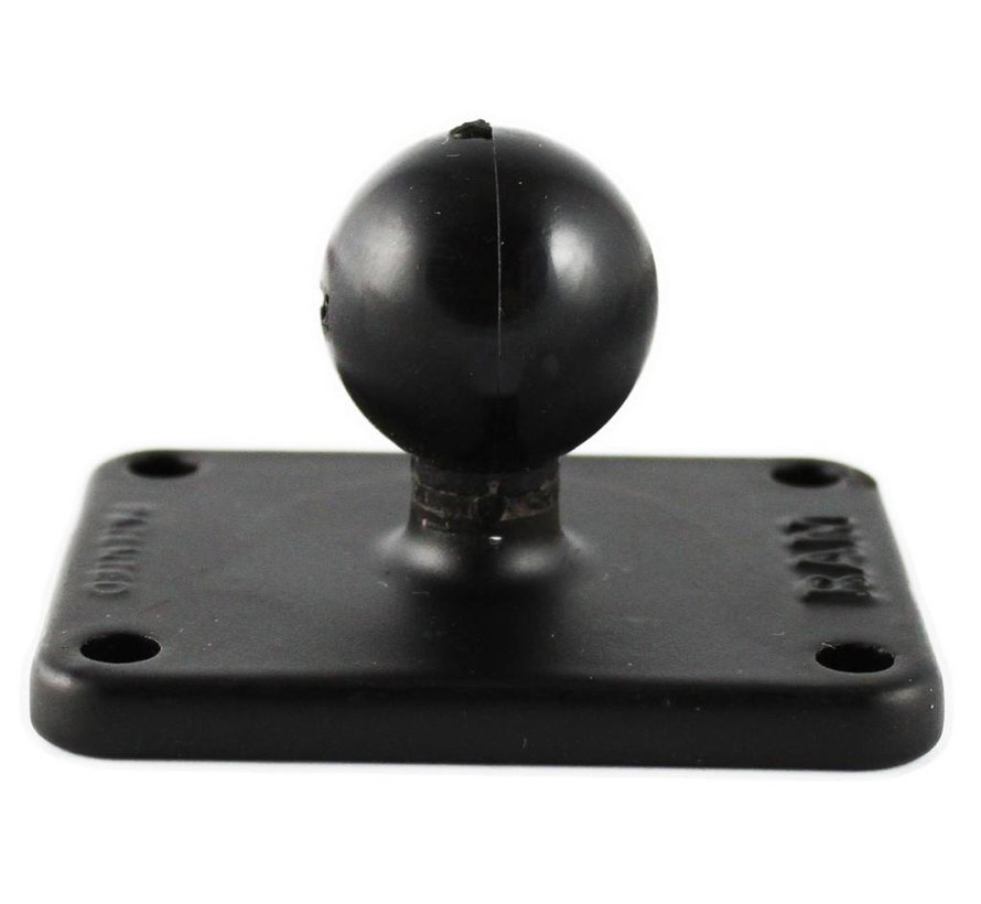 B-Kogel (25 mm) Aluminium Base Rechthoek 51 x 63,5 mm - RAM-B-202U-225