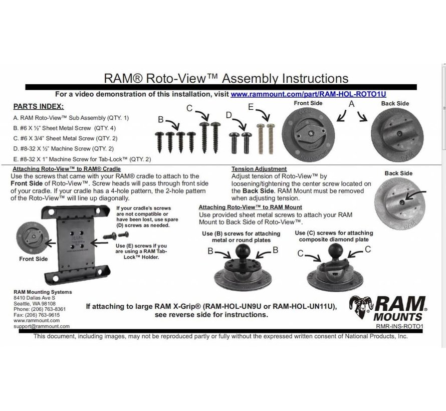 Roto-View™ Adapter Plate