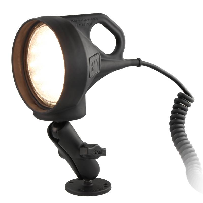 RAM Mount LED Spotlight met Klemhouder, complete set