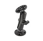 Montageset met Dubbele Socketarm en Ronde Basis