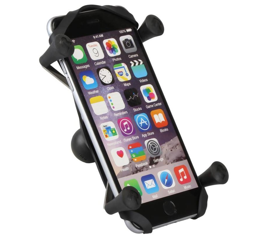 Torque™ 3/8" - 5/8" Diameter Mini Rail Base X-Grip® for Larger Phones