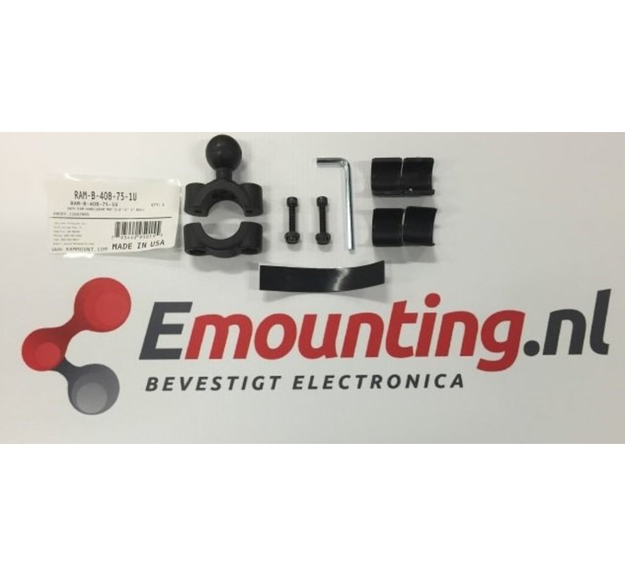 Torque™ 19-25 mm diameter Stangbevestiging B-kogel RAM-B-408-75-1U