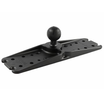 RAM Mount 3" x 11" Rectangular Plate with 1.5" Ball RAM-137BU