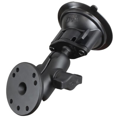 RAM Mount Zuignap combinatie montageset aluminium - korte arm