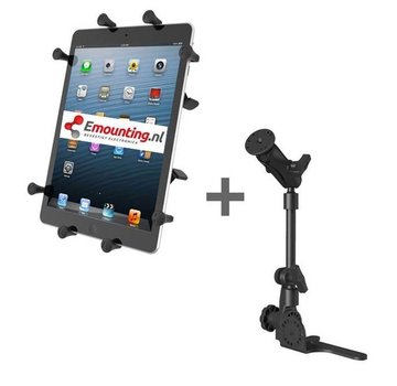 RAM Mount Universal No-Drill POD HD mount met 10 inch X-Grip tablethouder