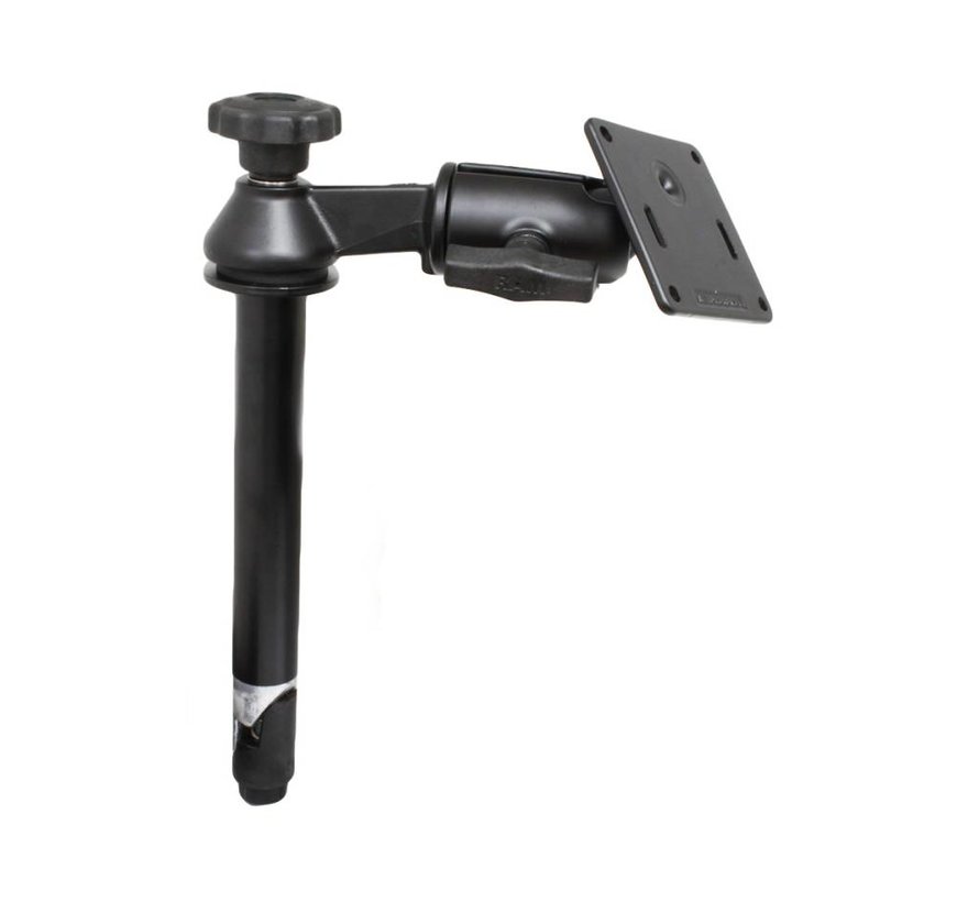 Single Swing Arm with 8" Male Tele-Pole™ & 3.625" Square Base