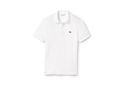 Lacoste Polo Chemise Col Bord-Cotes White