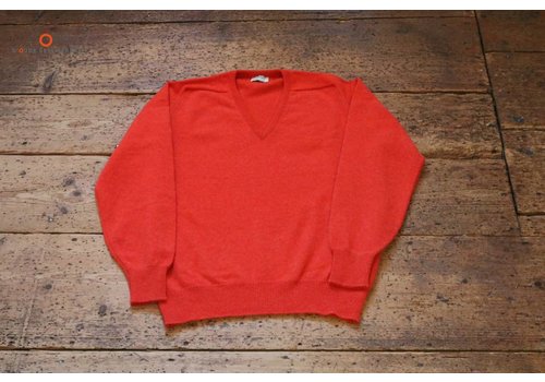 William Lockie Lambswool sweater V-Neck Inferno
