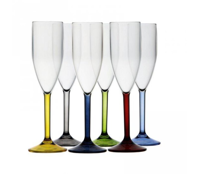 Party - Champagneglazen set - Meerkleurig H24cm