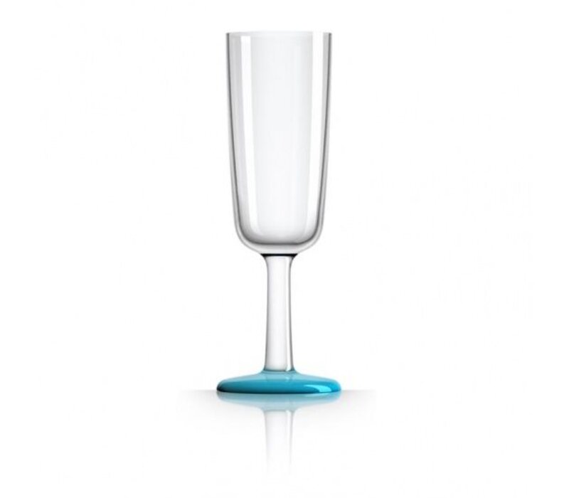 Marc Newson - champagneglas - blauw