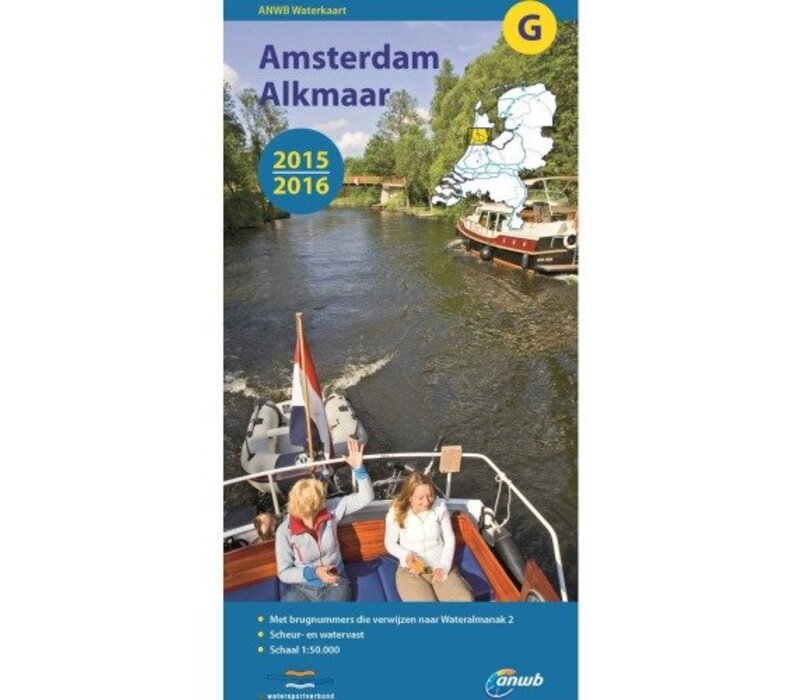 Waterkaart Amsterdam - Alkmaar - G