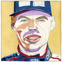 Max Verstappen - kunstdruk