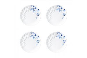 Ontbijtbord Blauw Vouw - set van 4