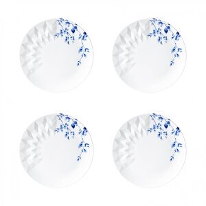 Ontbijtbord Blauw Vouw - set van 4