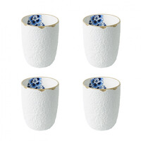 Koffiekop Blauw Bloesem - set van 4
