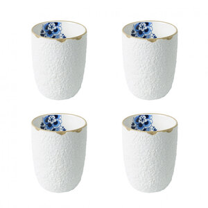 Koffiekop Blauw Bloesem - set van 4