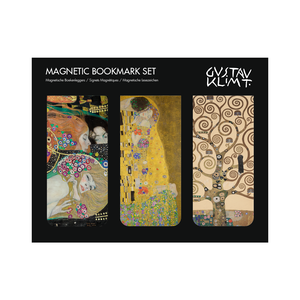 Magnetische boekenlegger, set van 3, Klimt: Kus, Boom, Slangen