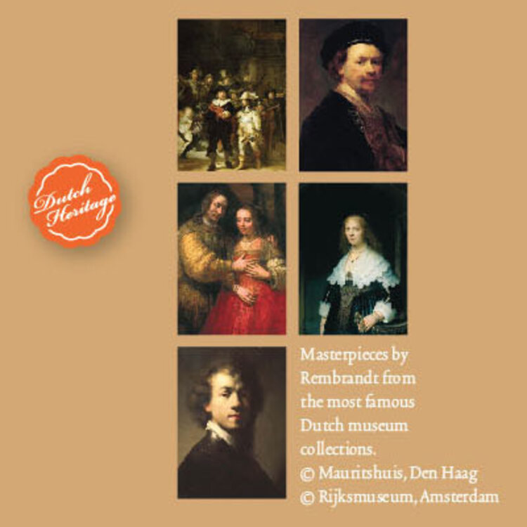 Kaartenmapje, Groot, Rembrandts Meesterwerken